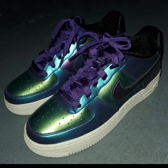 Air Force 1 Low LV8 GS Purple Neptune Green - Picture 5 of 5